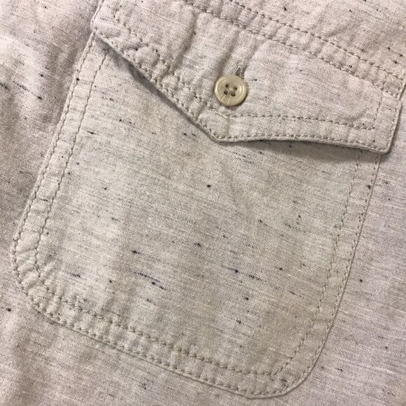 👠1901 men’s grey speckled button down.  Size XL - Picture 4 of 5